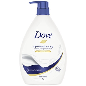 Dove Triple Moisturising Body Wash 2 x 1L