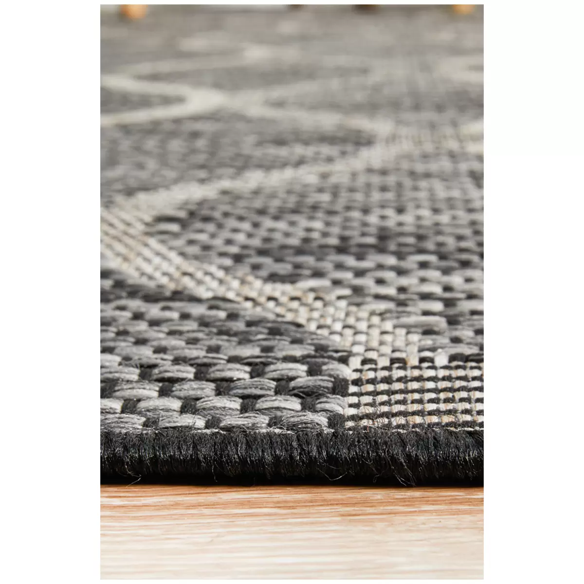 Rug Culture Terrace 5501 Black Indoor/Outdoor Rug 330 x 240cm