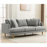 Crown Fabric Sofa Light Grey