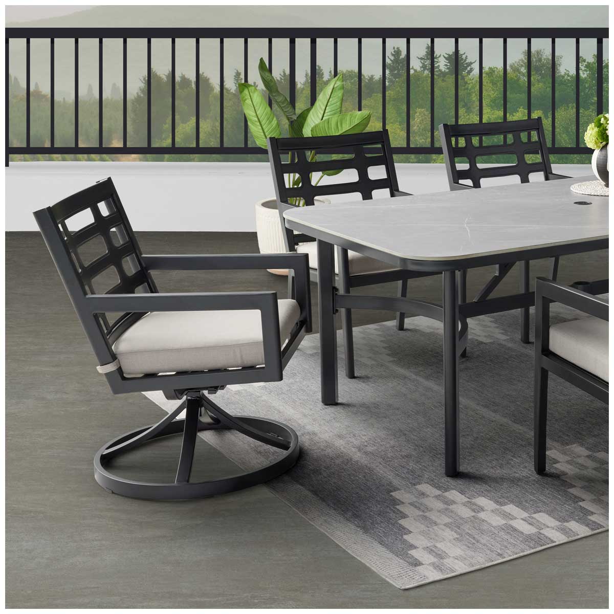 Agio Formia 7 Piece Metal Dining Set Agio Formia 7 Piece Metal Dining Set