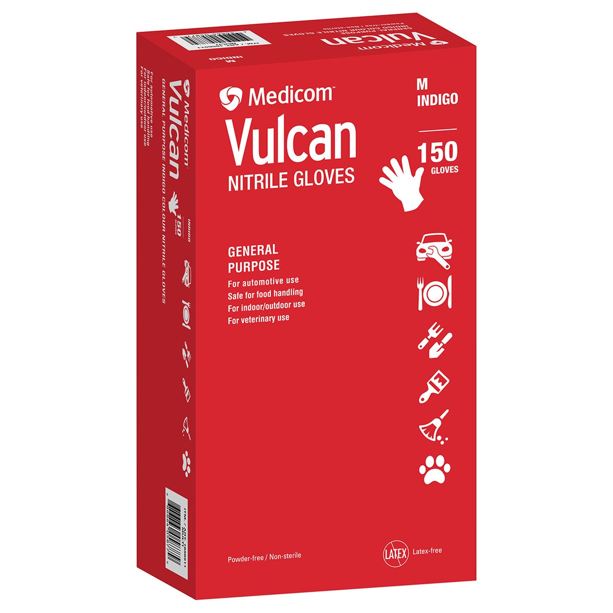 Medicom Vulcan General-Purpose Nitrile Gloves Medium