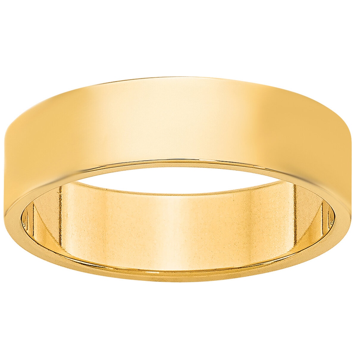 14KT Yellow Gold 5mm Lightweight Flat Band 4.3g