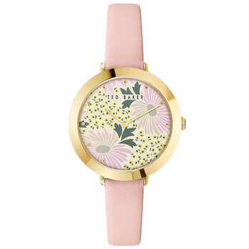 Ted Baker Ammy Floral Pink Leather Women's Watch BKPAMS304