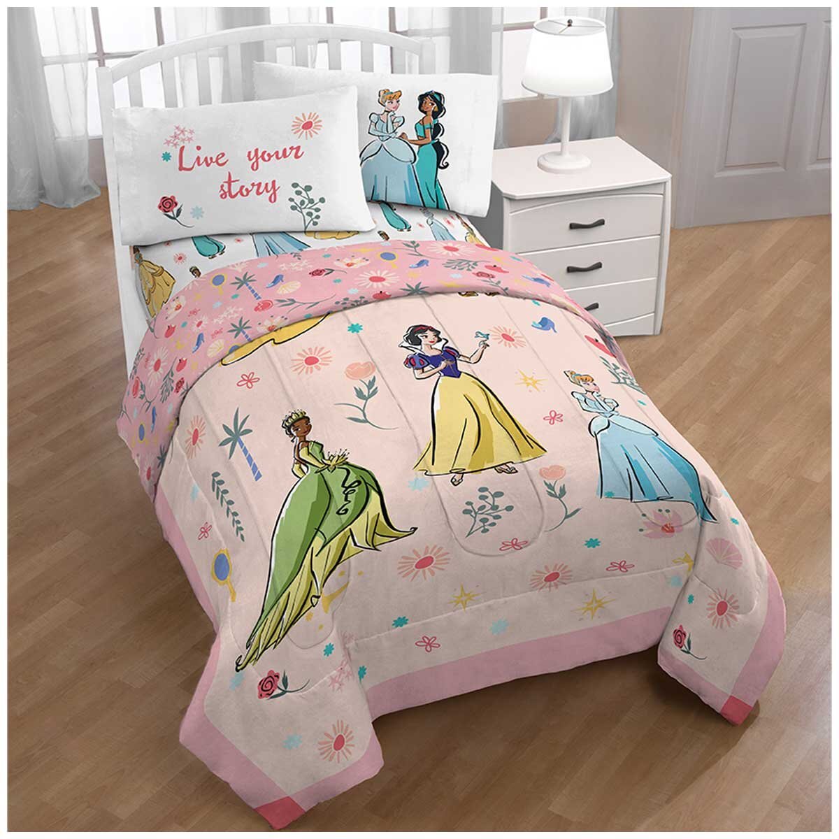 Disney Bedding Single 4 Piece Set Princess