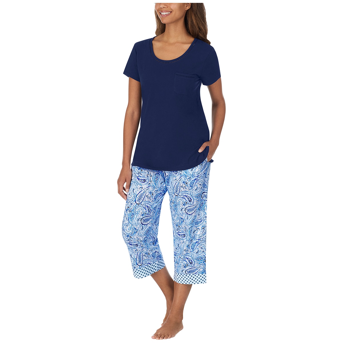 Carole Hochman Pyjama Set 4pc Navy Costco Australia