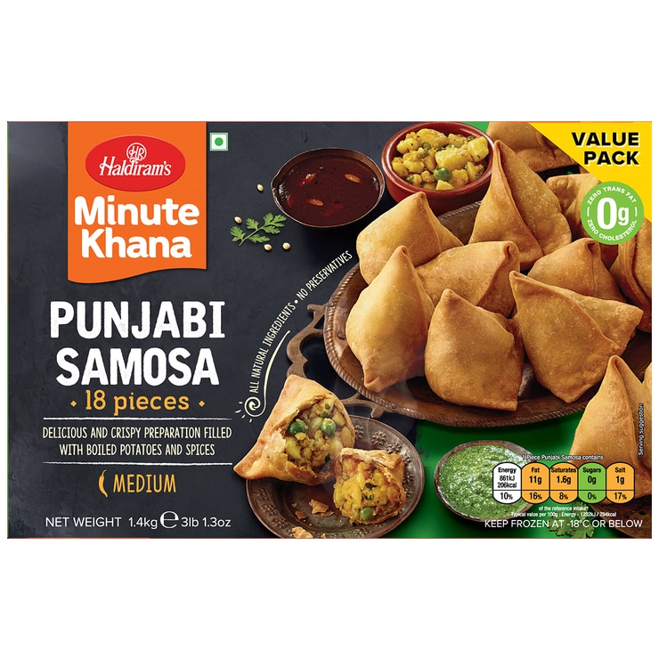 Haldirams Punjabi Samosa 18pc 14kg Costco Australia