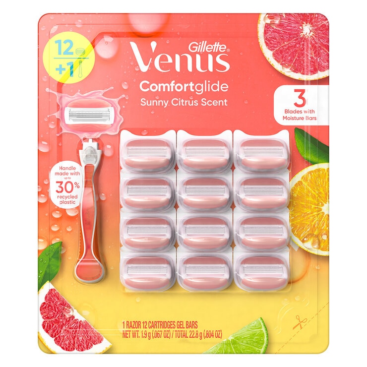 Gillette Venus Comfortglide Razor & 12 Refill Blades Gillette Venus Comfortglide Razor & 12 Refill Blades