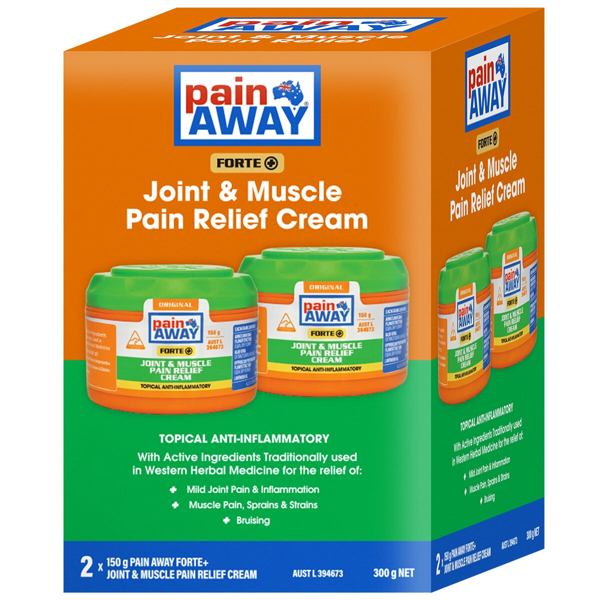 Pain Away Forte+ Joint & Muscle Cream 2 x 150g Pain Away Forte+ Joint & Muscle Cream 2 x 150g