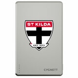 Cygnett 5k Slim Mag Power Bank- St Kilda Saints CY5373PBCHE Cygnett 5k Slim Mag Power Bank- St Kilda Saints CY5373PBCHE