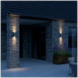 Nordlux Nico Square 22 Anthracite Outdoor Wall Light  IP54 GU10