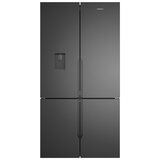 Westinghouse 564L French Quad Door Refrigerator with Water Dispenser Matte Black WQE5660BA