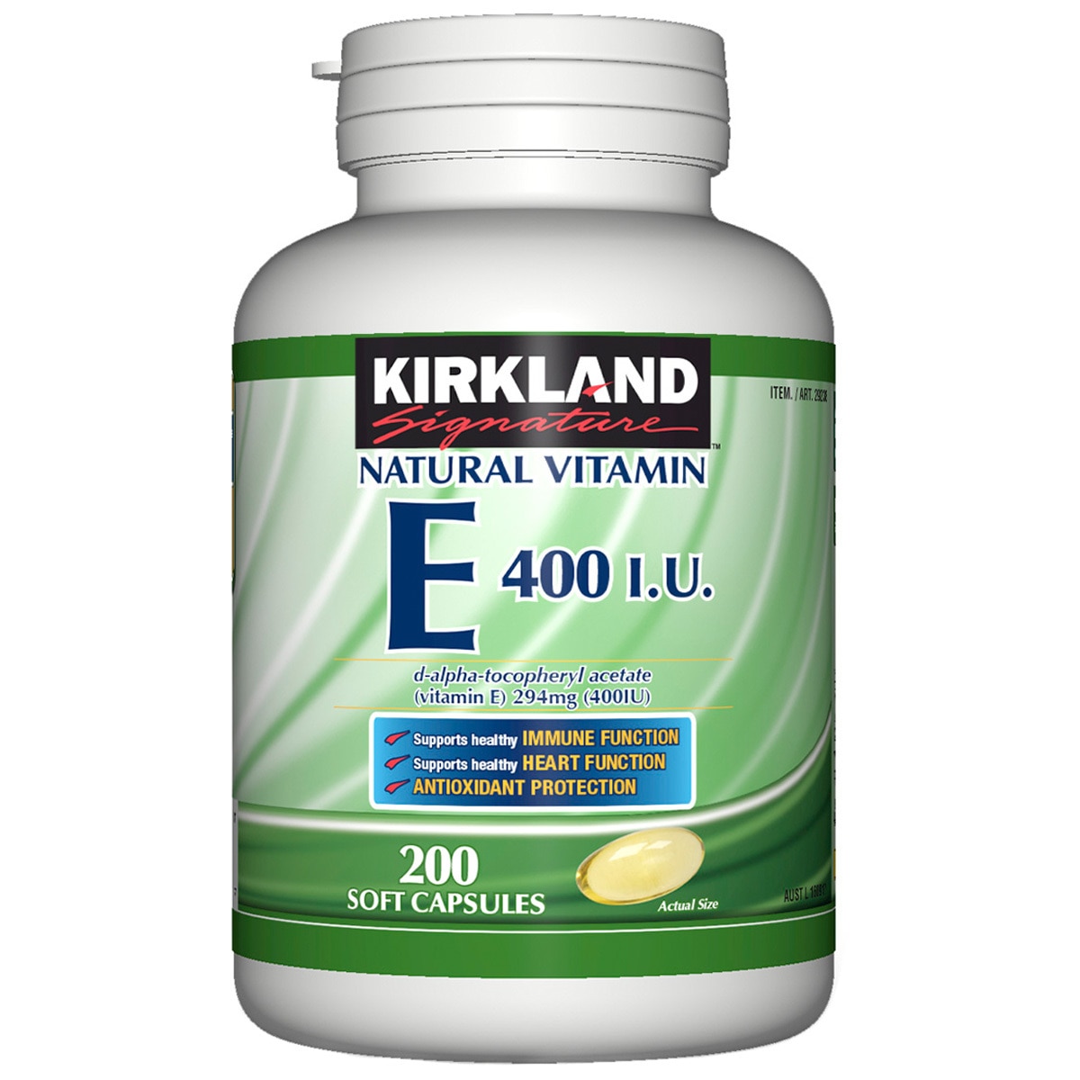 Kirkland Signature Natural Vitamin E 400 Iu 0 Softgels Costco Australia