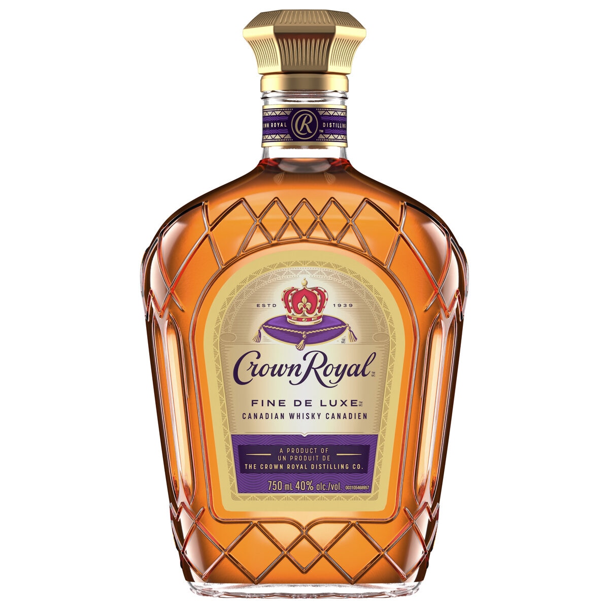 Crown Royal Fine De Luxe Blended Canadian Whisky 750mL