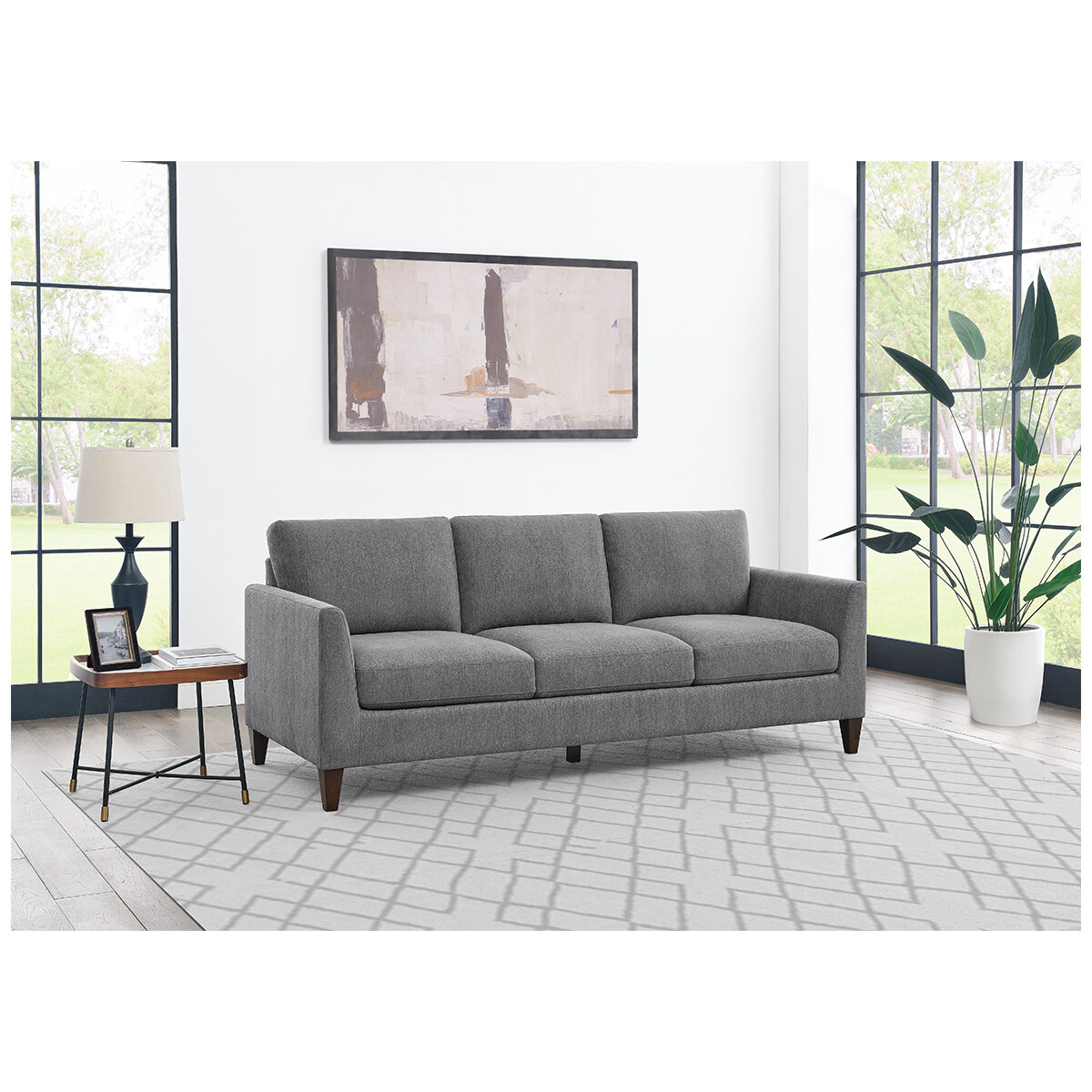 Thomasville Lillian August Stationary Fabric Sofa