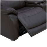 Gilman Creek Leather Power Reclining Sectional With Power Headrests