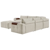 Aiden & Ivy Fabric Stationary Modular Sectional 6 Piece