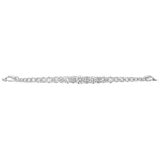 18KT White Gold 0.75ctw Round Diamond Adjustable Bracelet