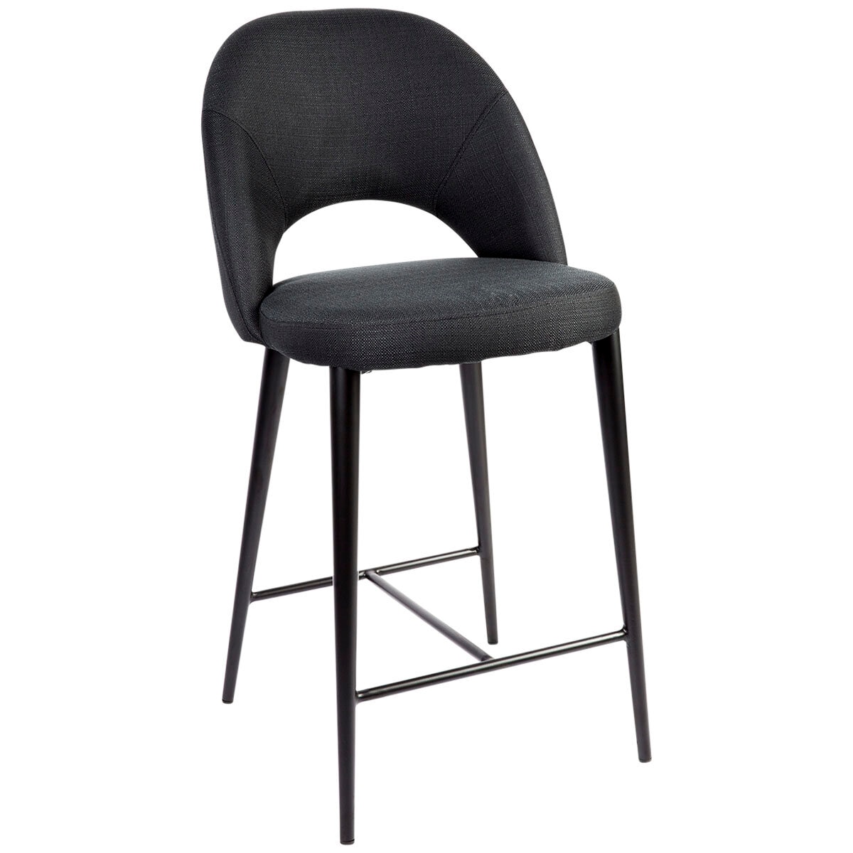 Cafe Lighting and Living Austin Kitchen Stool, Black/