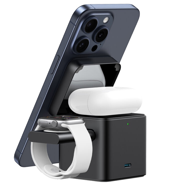 Anker 3-in-1 Wireless Charging Cube with MagSafe B25M5T11 Anker 3-in-1 Wireless Charging Cube with MagSafe B25M5T11