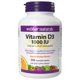 Webber Naturals Chewable Vitamin D3 1000IU 350 Tablets Webber Naturals Chewable Vitamin D3 1000IU 350 Tablets