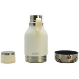 ASOBU 1 Litre Bottle With 360ml Dog Bowl Cream ASOBU 1 Litre Bottle With 360ml Dog Bowl Cream