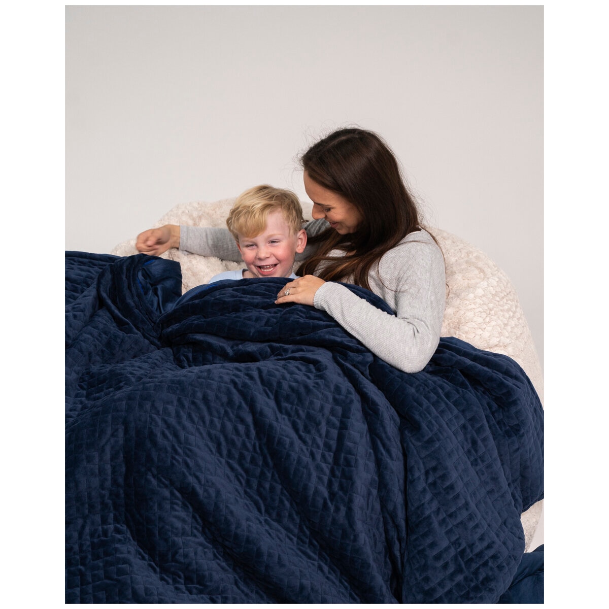 Therapy Adult Blanket with Cover Calming Blue 5kg