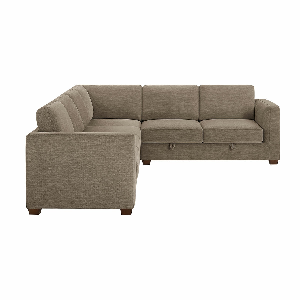 Thomasville Caler 3 Piece Fabric Sectional with Sleeper and Storage Seat Thomasville Caler 3 Piece Fabric Sectional with Sleeper and Storage Seat