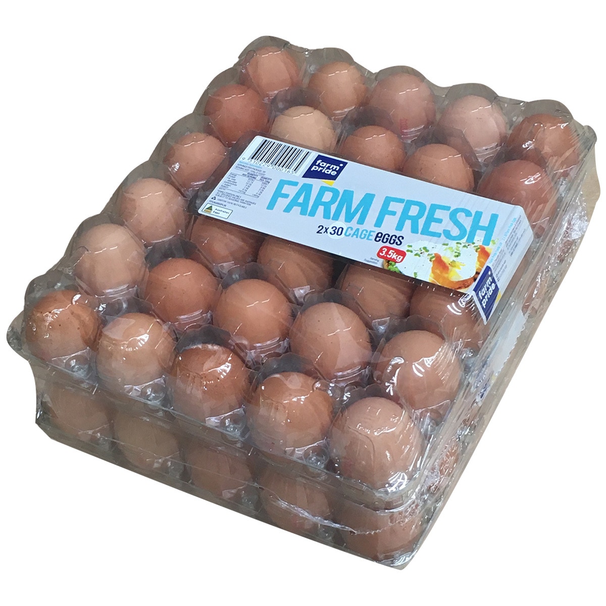 Farm Pride Cage Eggs 60pk (3.5kg) Costco Australia