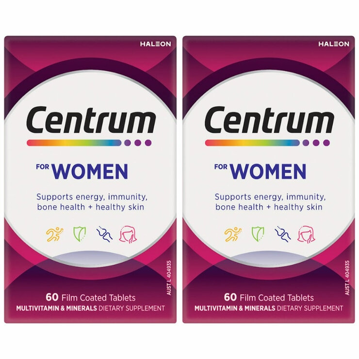 Centrum Women Multivitamin 2 x 60 Tablets Centrum Women Multivitamin 2 x 60 Tablets