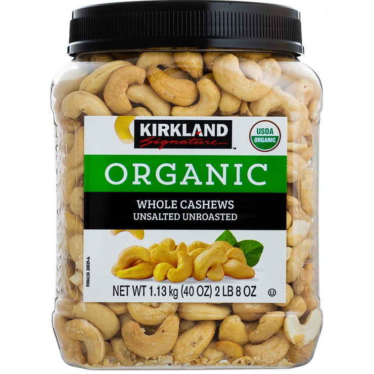 Kirkland Signature Organic Unsalted Cashews 1.13kg | Costco Australia