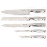 Stanley Rogers Oval Metallic Pewter Knife Block 6 Piece