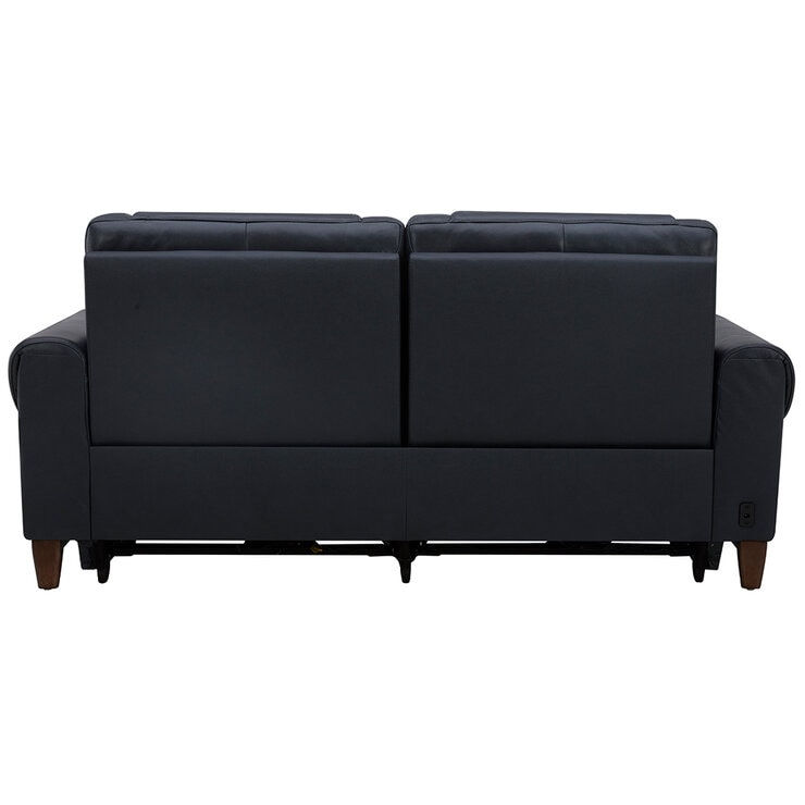 Aiden & Ivy Leather Power Reclining Sofa With Power Headrests Aiden & Ivy Leather Power Reclining Sofa With Power Headrests