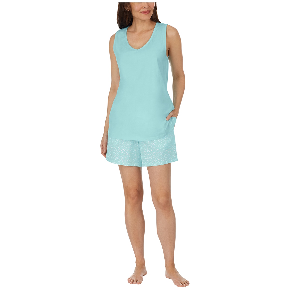 Carole Hochman 4 Piece Pyjama Set - Aqua