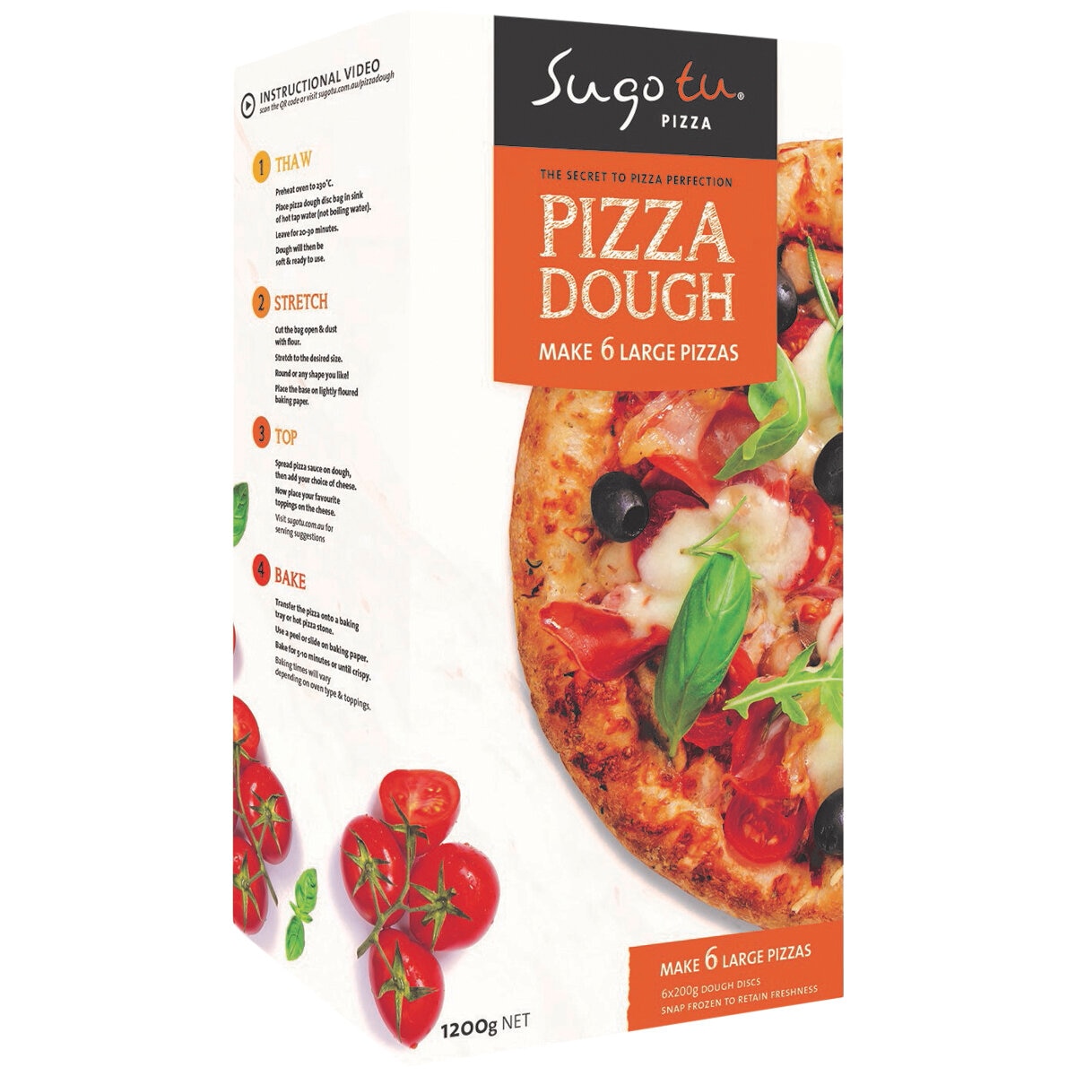 Sugo Tu Pizza Dough 6 x 200g