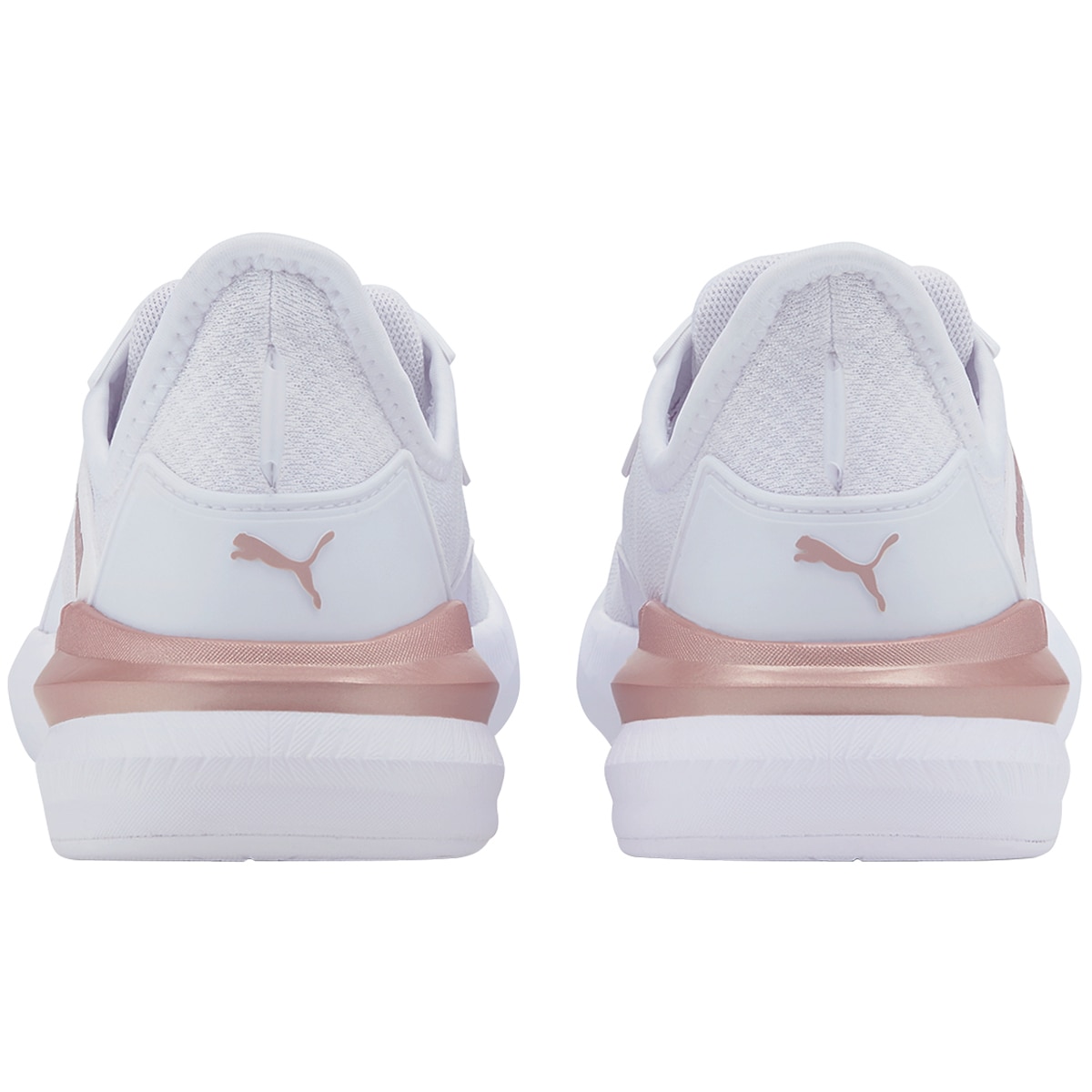 Puma Womens Flyer Runner Shoe - White Rose Gold