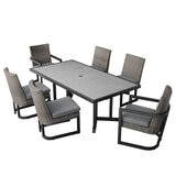 Agio Luna 7 Piece Woven Dining Set Agio Luna 7 Piece Woven Dining Set