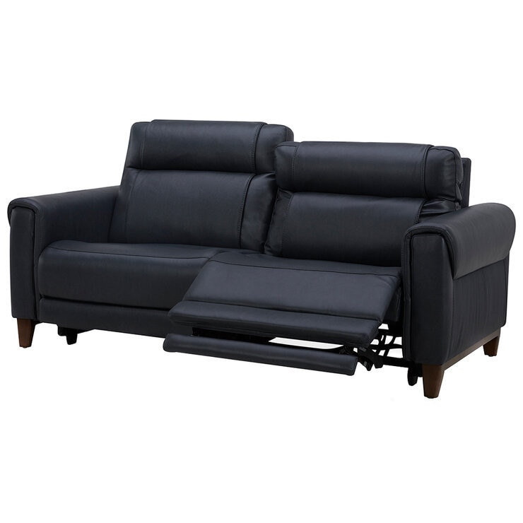 Aiden & Ivy Leather Power Reclining Sofa With Power Headrests Aiden & Ivy Leather Power Reclining Sofa With Power Headrests