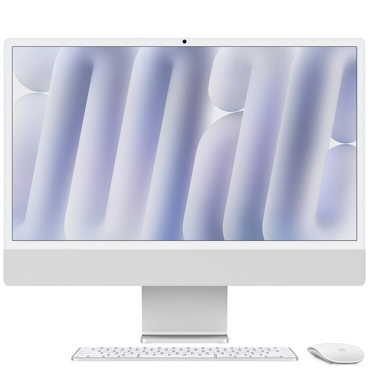 Mac 24 Inch With Retina 4.5 Display M4 Chip 8 Core GPU 16GB 256GB SSD Silver Mac 24 Inch With Retina 4.5 Display M4 Chip 8 Core GPU 16GB 256GB SSD Silver