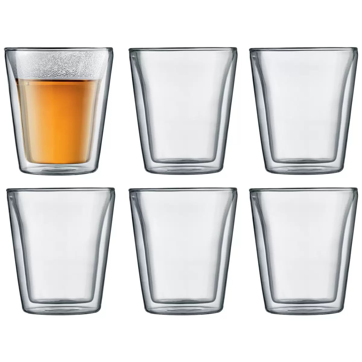 Bodum Canteen Double Wall Glass Set 6 x 200ml