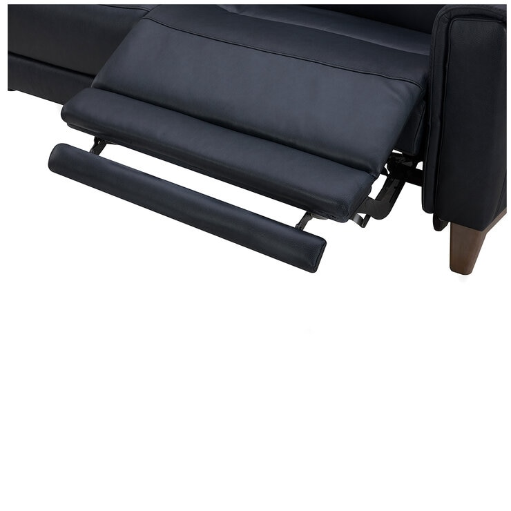 Aiden & Ivy Leather Power Reclining Sofa With Power Headrests Aiden & Ivy Leather Power Reclining Sofa With Power Headrests