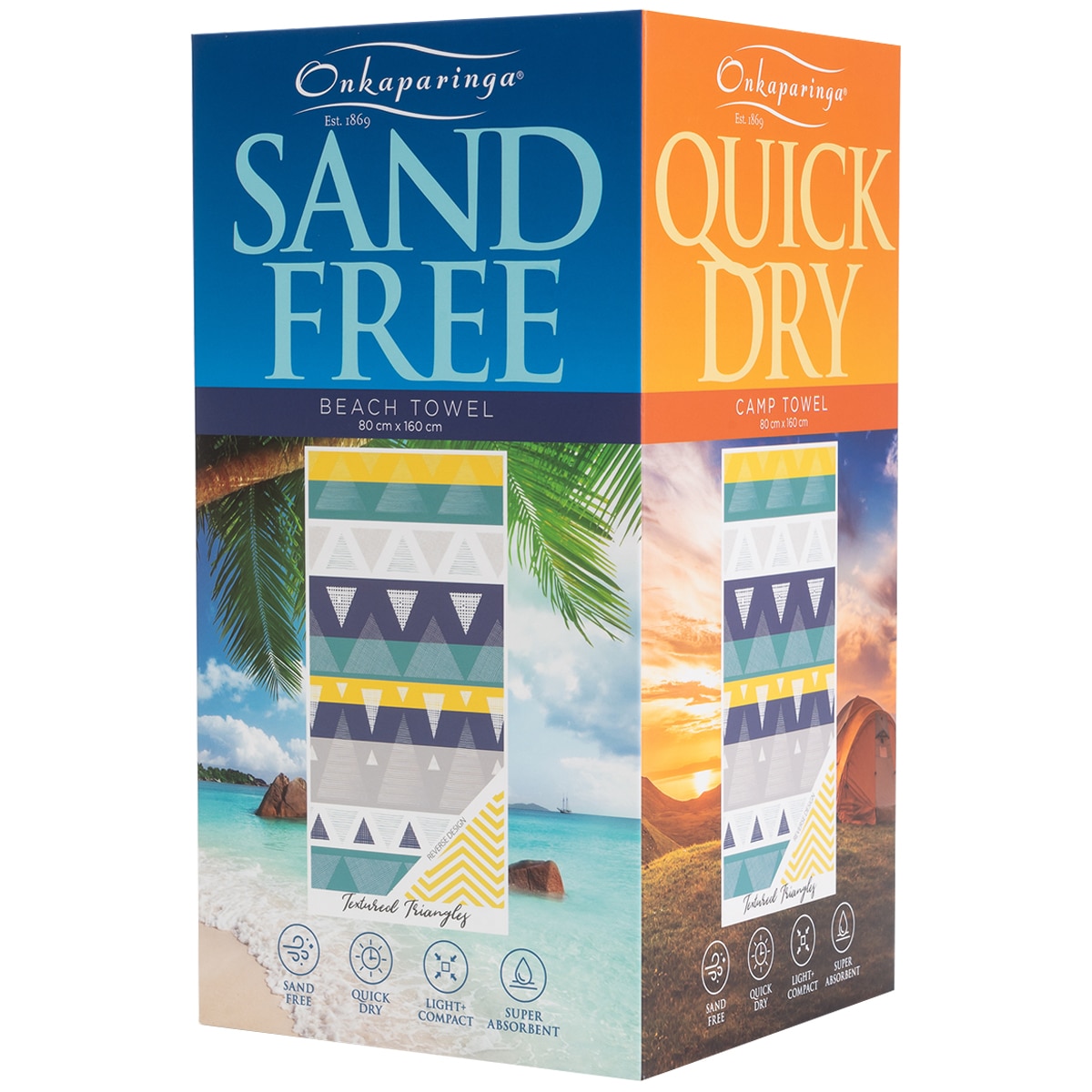 Onkaparinga Sand Free Towel Triangles Costco Australia