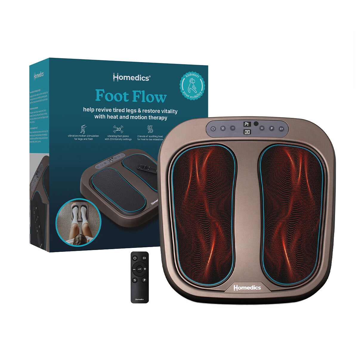Homedics Foot Flow Circulation Booster PSL2000HAU - 0104 Homedics Foot Flow Circulation Booster PSL2000HAU - 0104