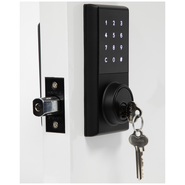 Hafele Digital Touch Control Dead Bolt - Black | Costco Australia