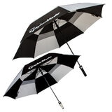 Taylormade 62 Inch Golf & 58 Inch Jumbo Compact Umbrella Set 2 Pack Black/Pebble