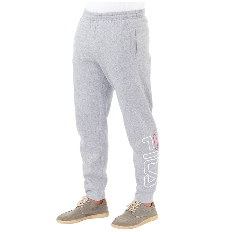 Fila Men's Brushed Fleece Cuff Trackpants Grey | Costco Australia