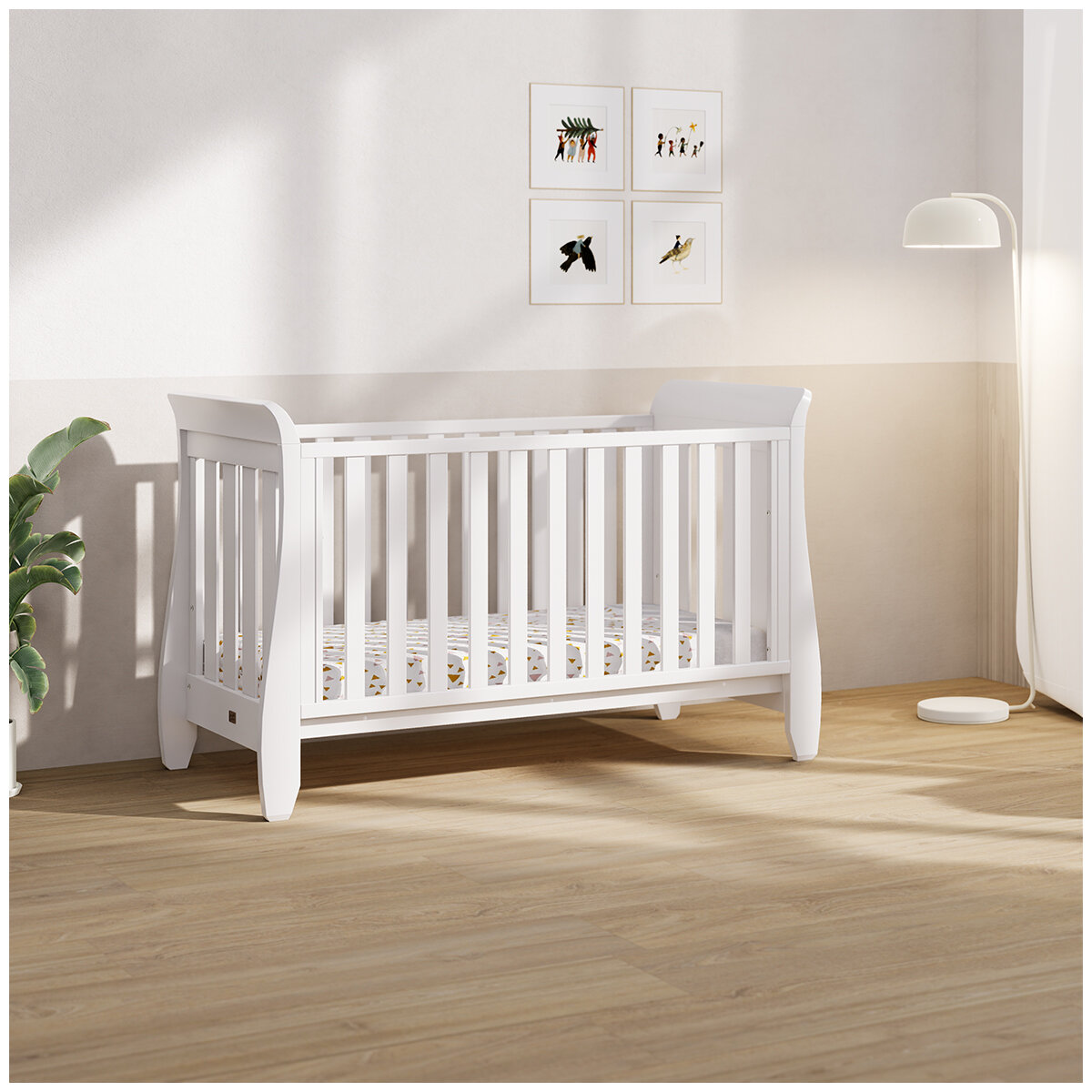 Boori Waratah Sleigh Jasmine Cot Bed