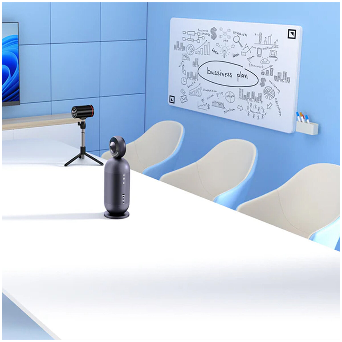 EMEET Meeting Capsule Pro Conference Room Kit With Wireless Co-Camera G1KIT