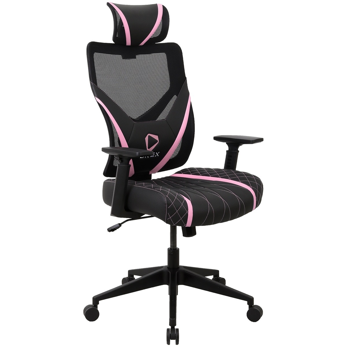 Gaming chair discount black and pink