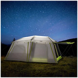 CORE 10 Person Lighted Instant Cabin Tent with Awning