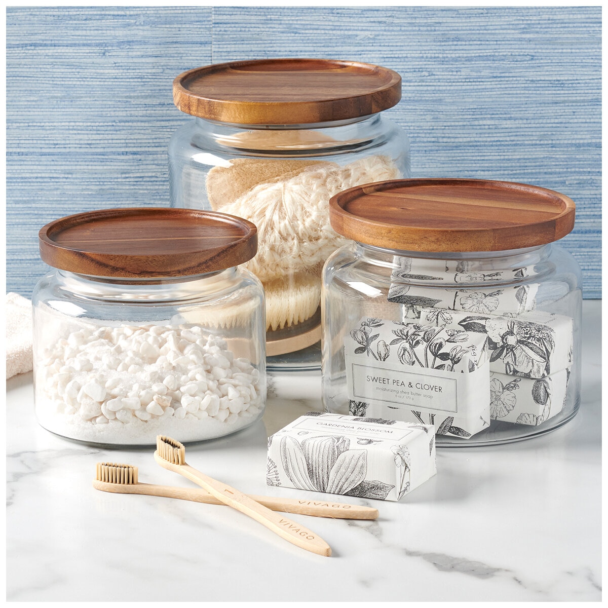 Anchor Hocking Glass Jars 3 Piece